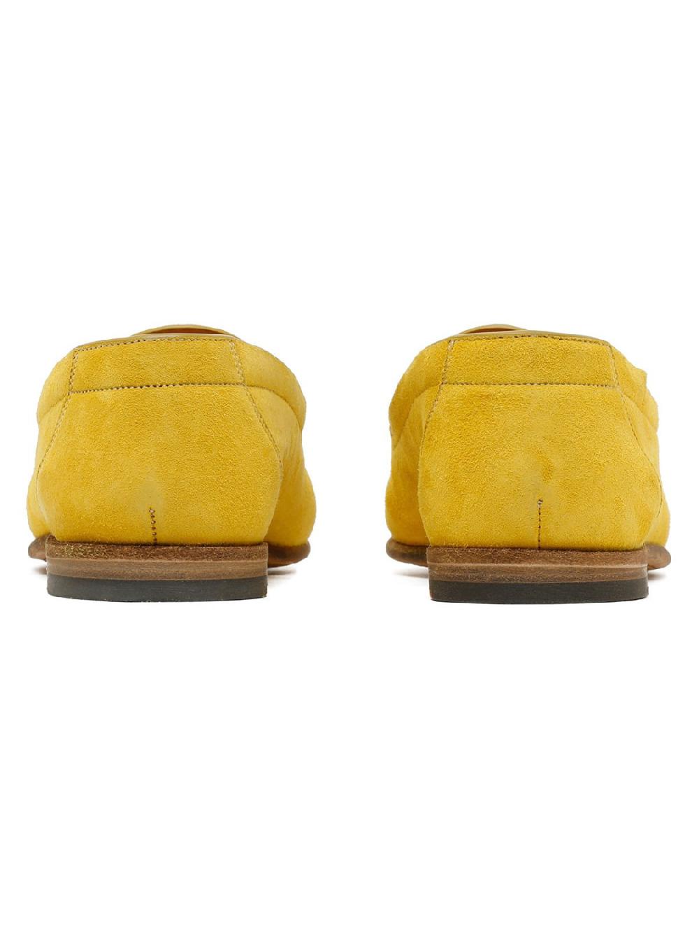 Silvano Sassetti Mocassini in pelle di cervo giallo Online