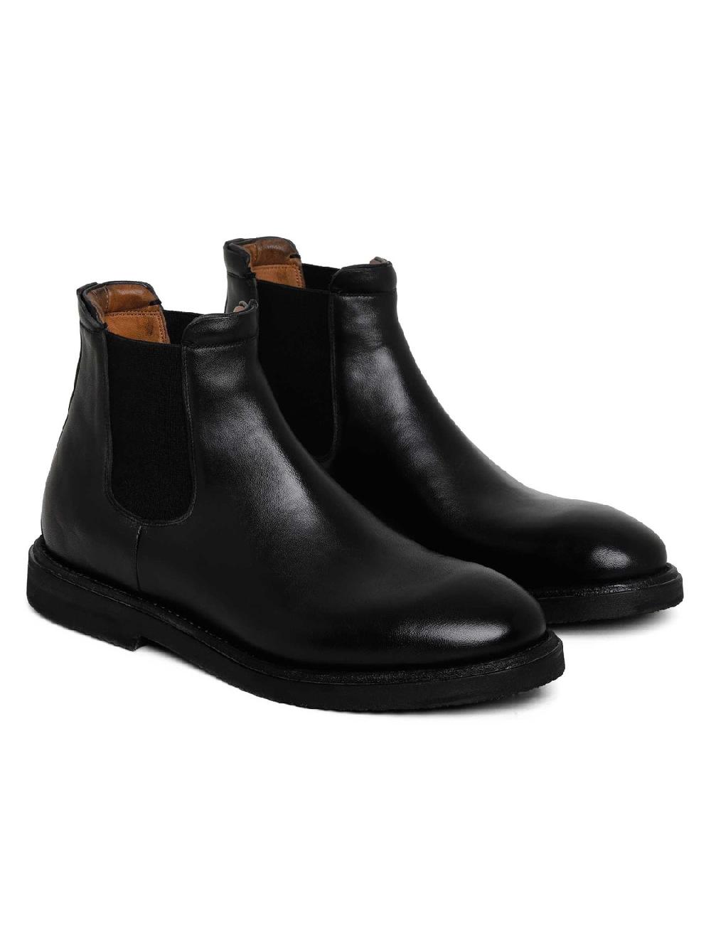 Silvano Sassetti Stivaletti Beatles in pelle nera In Vendita