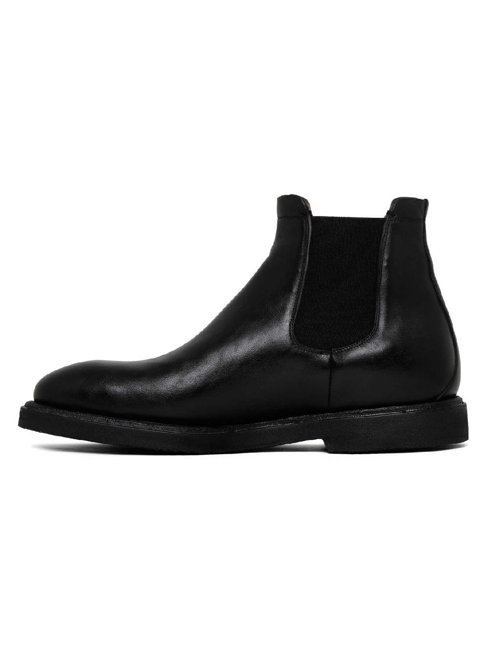 Silvano Sassetti Stivaletti Beatles in pelle nera In Vendita
