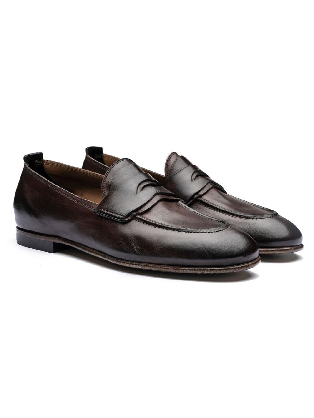 Silvano Sassetti Mocassini in pelle marrone Vendite Flash