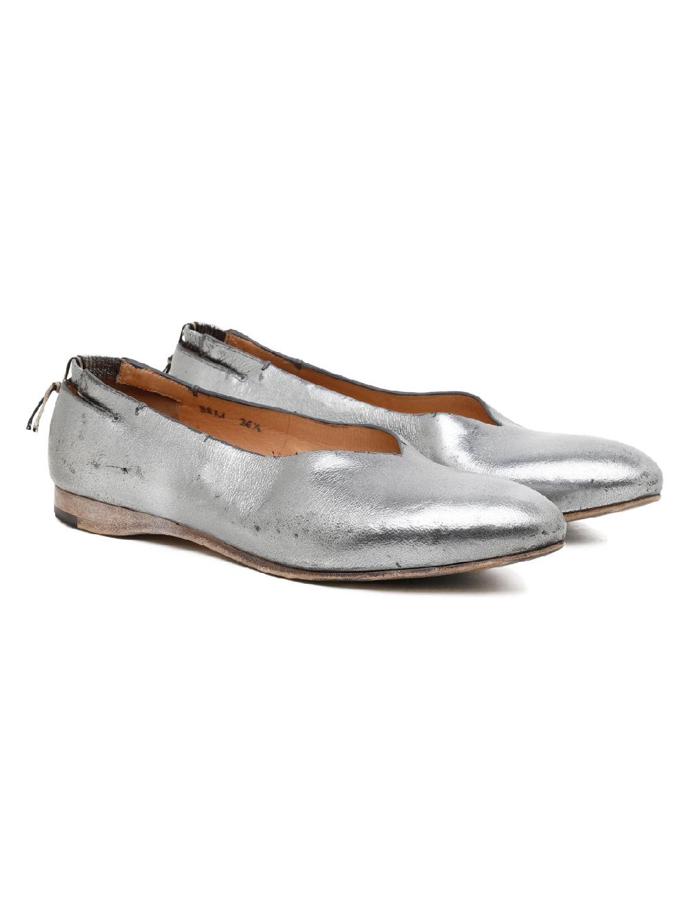 Silvano Sassetti Slippers in pelle argentata 2025