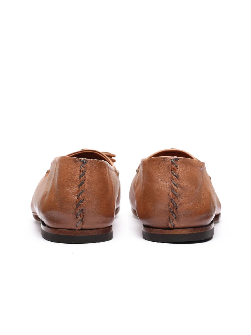 Silvano Sassetti Mocassini in pelle color brandy 2025