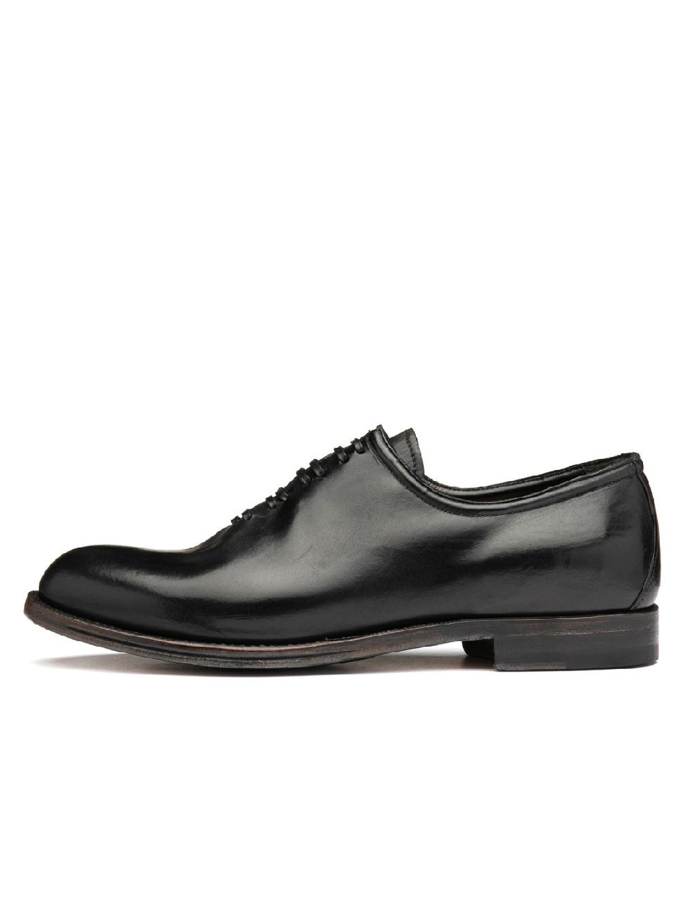 Silvano Sassetti Scarpe Oxford in pelle nera Spedizione Gratuita