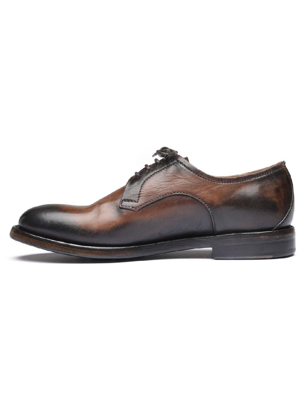 Silvano Sassetti Scarpe Derby in pelle marrone Soddisfazione Garantita