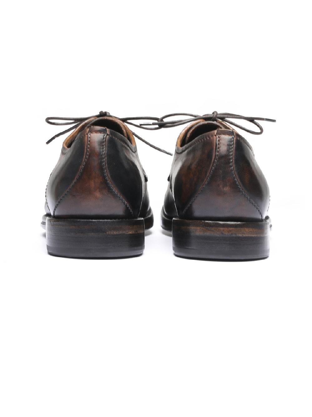 Silvano Sassetti Scarpe Derby in pelle marrone Soddisfazione Garantita