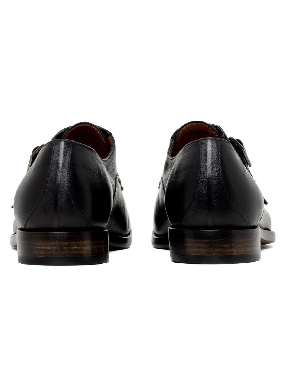 Silvano Sassetti Scarpe monk nere con doppia fibbia Affare Del Giorno