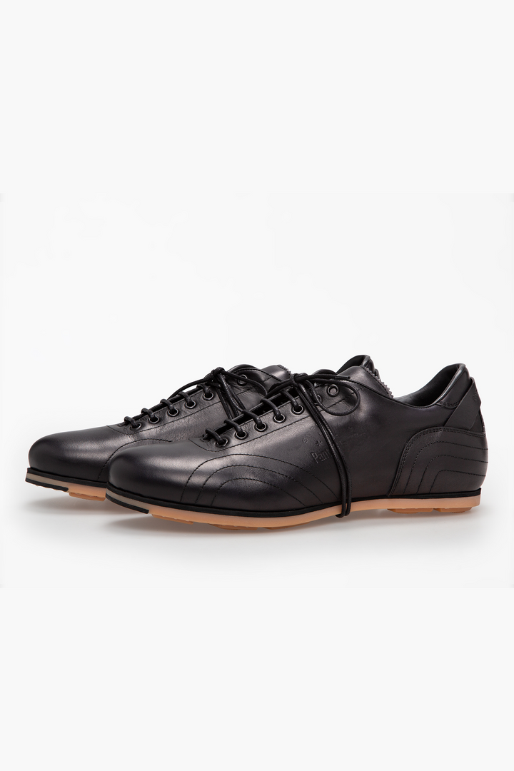 Spatarella Sneakers uomo in pelle nera 7625734553823 Saldi Di Fabbrica