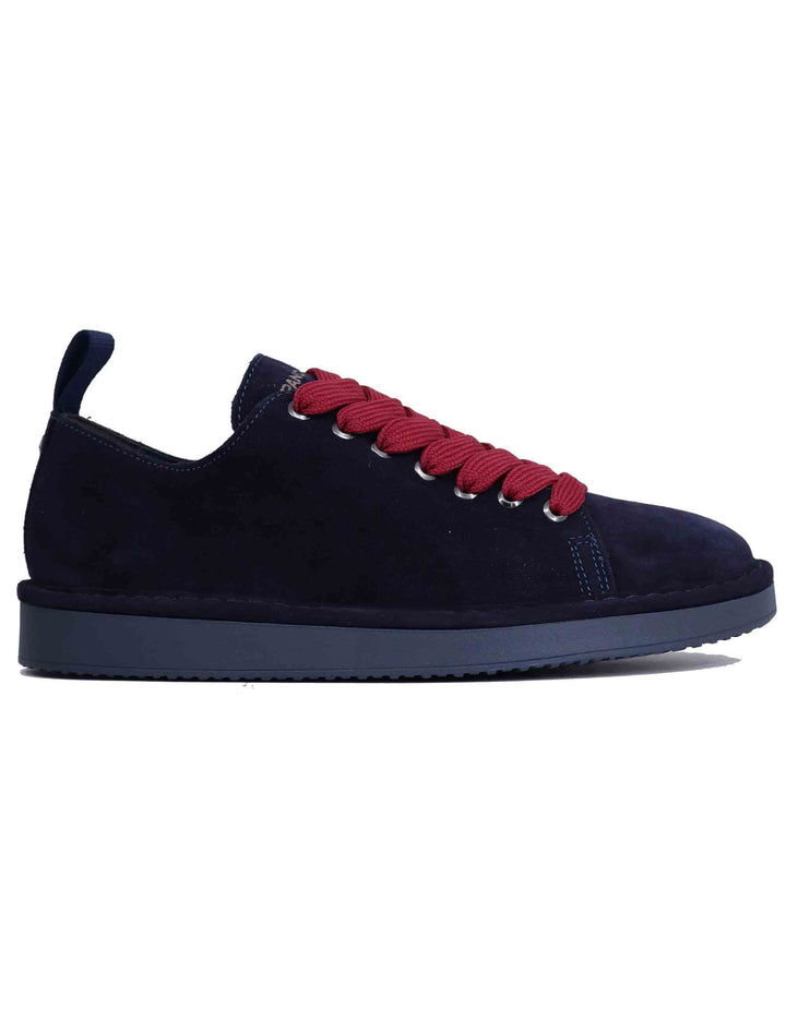 Spatarella Sneakers uomo in camoscio blu Nuova