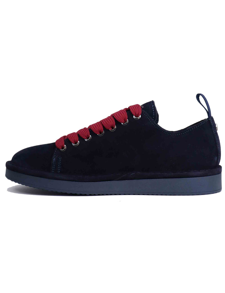 Spatarella Sneakers uomo in camoscio blu Nuova