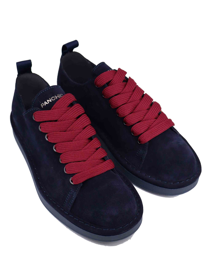 Spatarella Sneakers uomo in camoscio blu Nuova