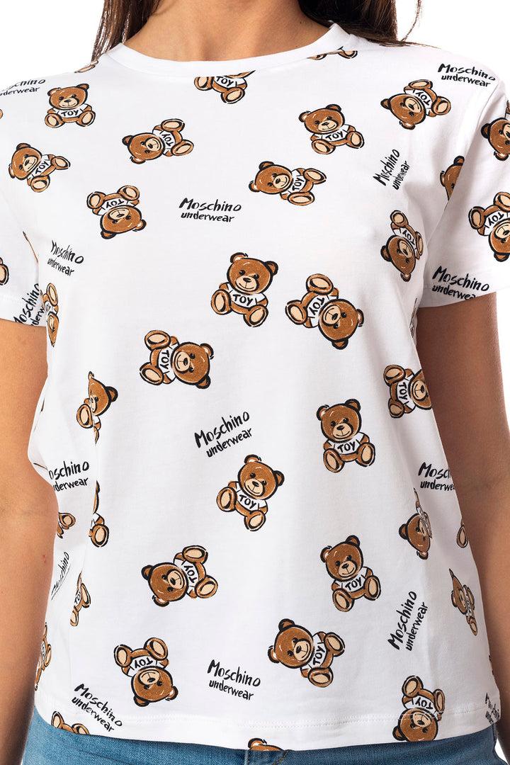 Spatarella T-shirt donna in cotone bianco Promozione