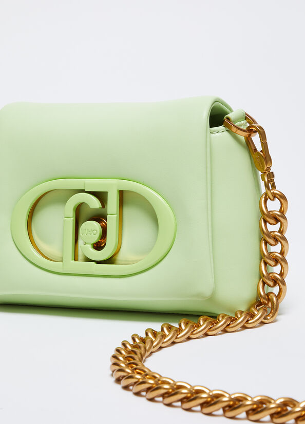 Spatarella Borse donna a tracolla LaPuffy in similpelle verde