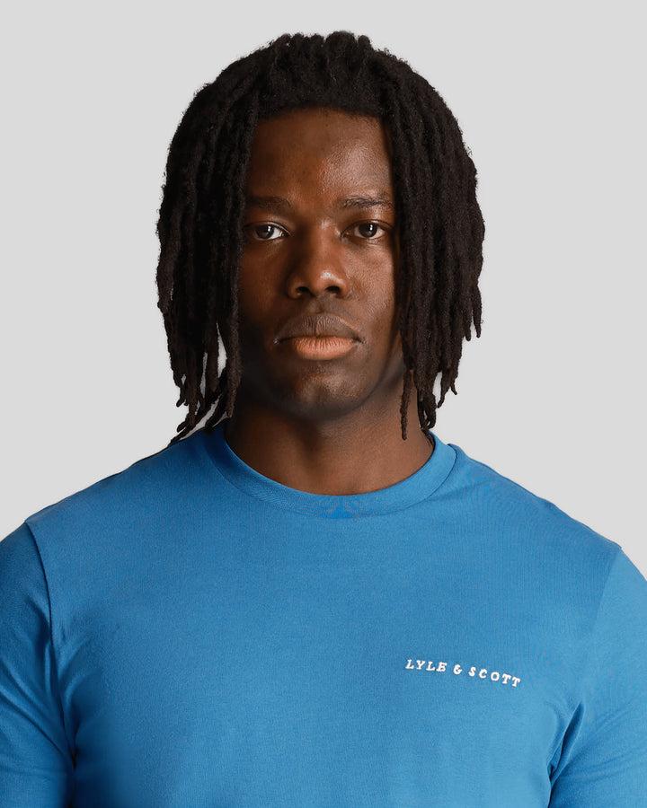 Spatarella T-shirt uomo in jersey azzurro Italy