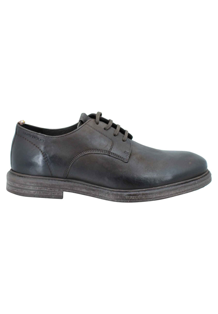 Spatarella Stringata uomo in pelle marrone suola in gomma e sottopiede memory foam Soddisfazione Garantita