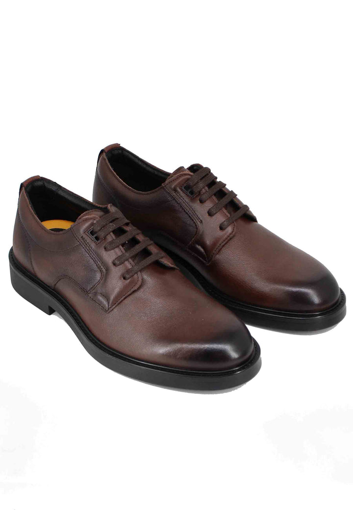 Spatarella Stringate uomo in pelle marrone Acquista Ora