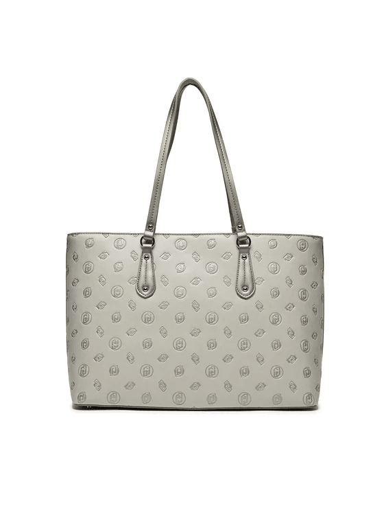Spatarella Borse donna a spalla in similpelle grigia Moda