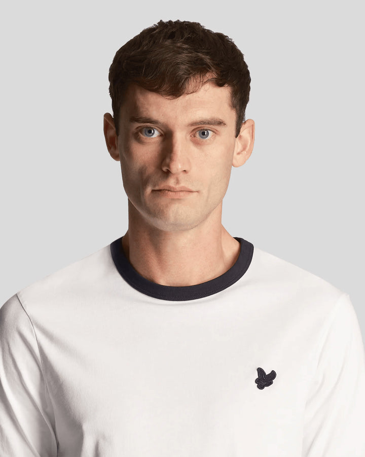 Spatarella T-shirt uomo in cotone bianco Qualità