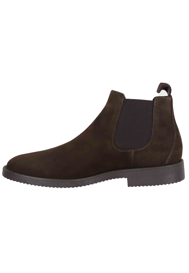 Spatarella Chelsea boots uomo in camoscio testa di moro con suola in para Online