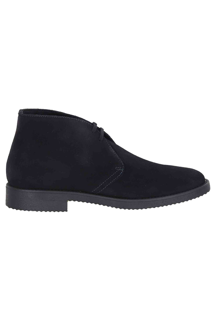 Spatarella Polacchine uomo in camoscio blu con suola in para Hotsell