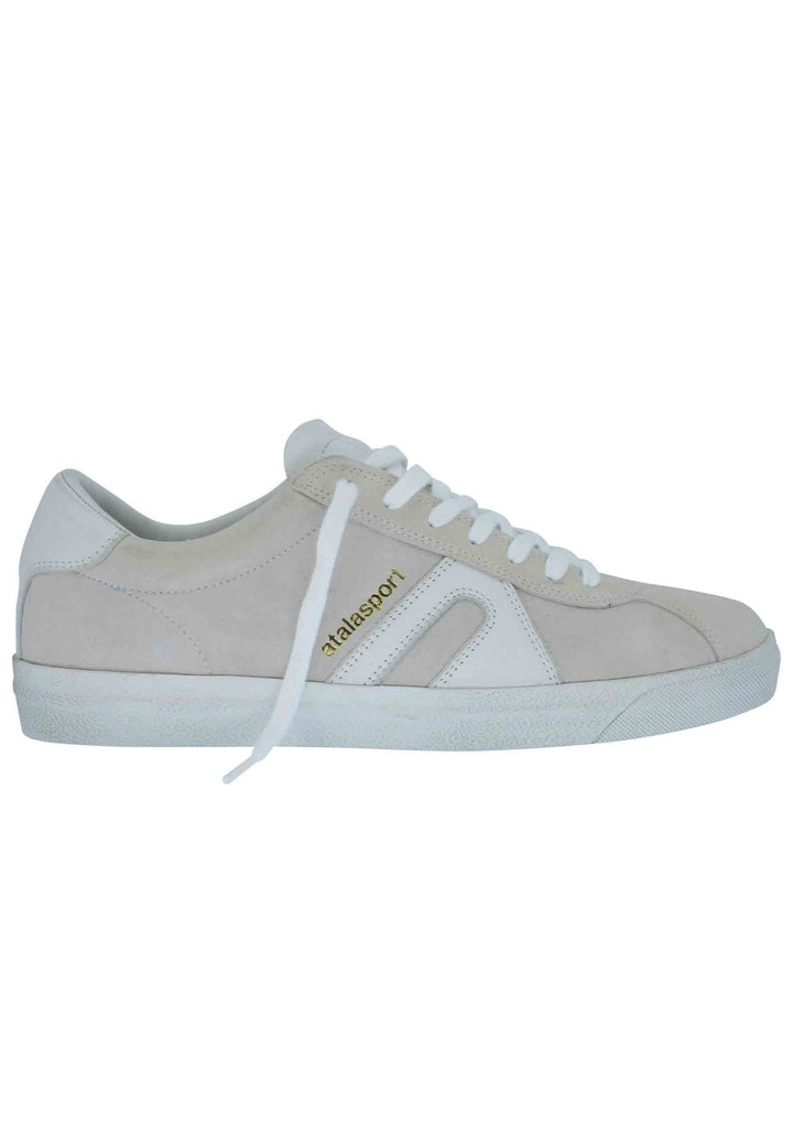 Spatarella Sneakers uomo in camoscio off white Italy