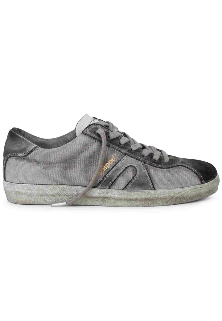 Spatarella Sneakers uomo in canvas vintage grigio 2025