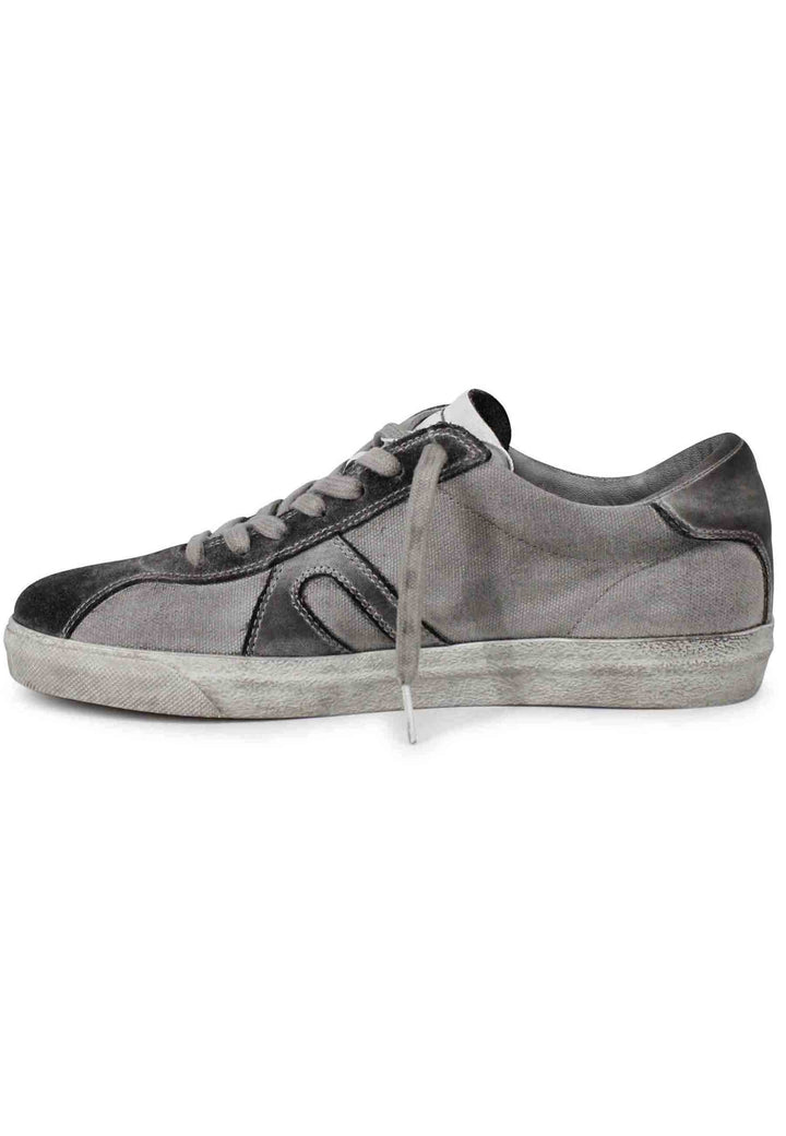 Spatarella Sneakers uomo in canvas vintage grigio 2025