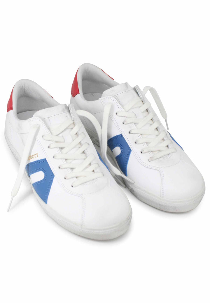 Spatarella Sneakers uomo in pelle bianca In Linea