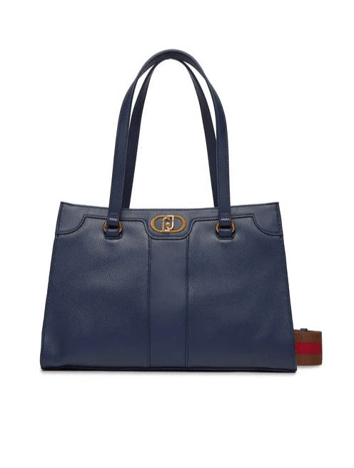 Spatarella Borse donna a spalla in similpelle blu navy Promozione