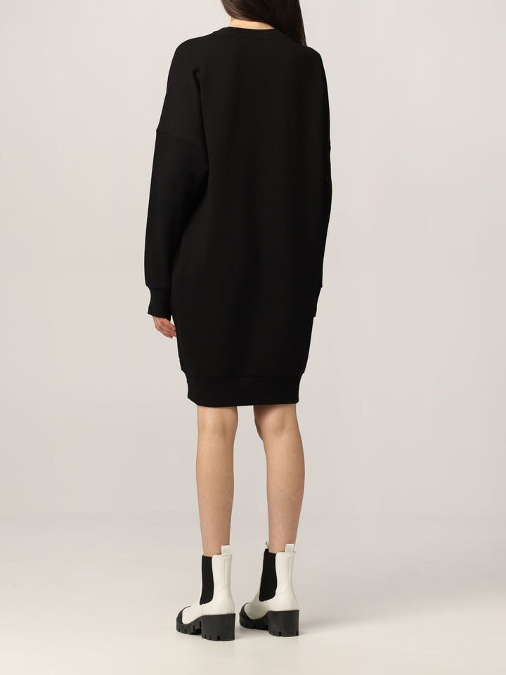 Spatarella Abiti donna in felpa nero Outlet