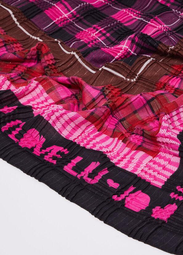 Spatarella Foulard donna in plissé fucsia Qualità Garantita