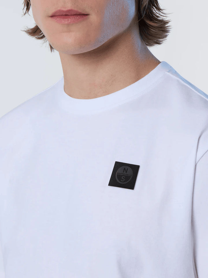 Spatarella T-shirt uomo in cotone bianco 692981-0101 Vendita Economica
