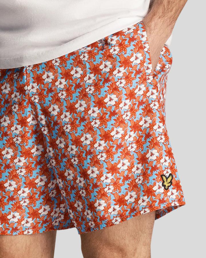 Spatarella Costumi uomo in tessuto a fiori Negozio