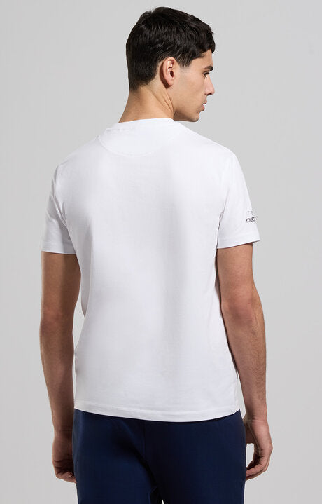 Spatarella T-shirt uomo girocollo in jersey bianco bmt0162-1000 2025