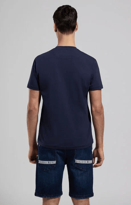 Spatarella T-shirt uomo girocollo in jersey blu bmt0202-7000 2025