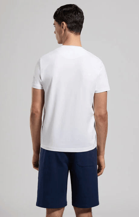 Spatarella T-shirt uomo girocollo in jersey bianco bmt0159-1000 Soddisfazione Garantita