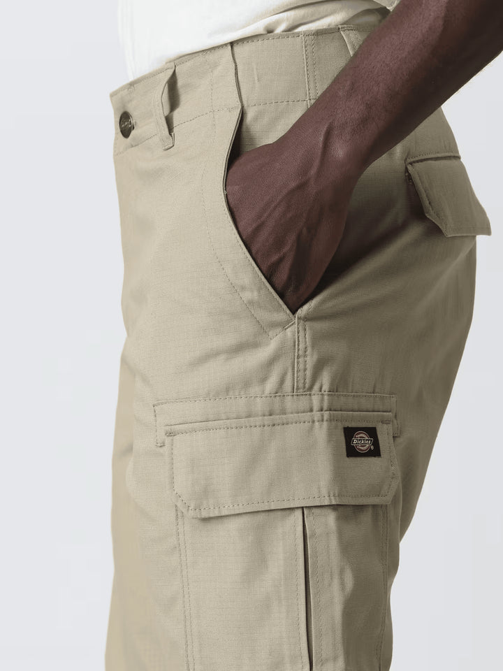 Spatarella Bermuda uomo in tessuto beige Negozi Online