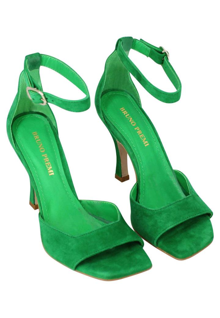 Spatarella Sandali donna Soly Lea in camoscio verde con cinturino alla caviglia Soddisfazione Garantita