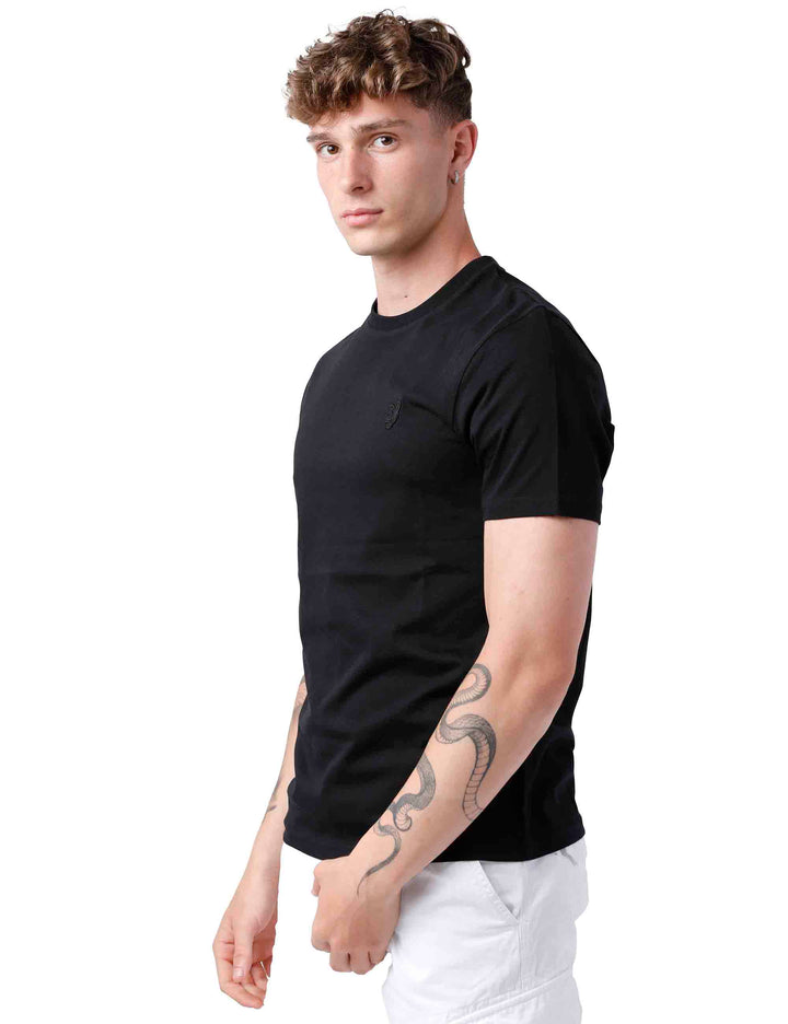Spatarella T-shirt uomo in cotone nero Affare Del Giorno