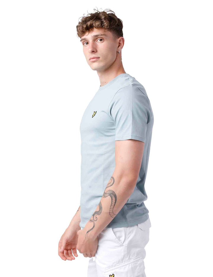Spatarella T-shirt uomo in cotone celeste Economico