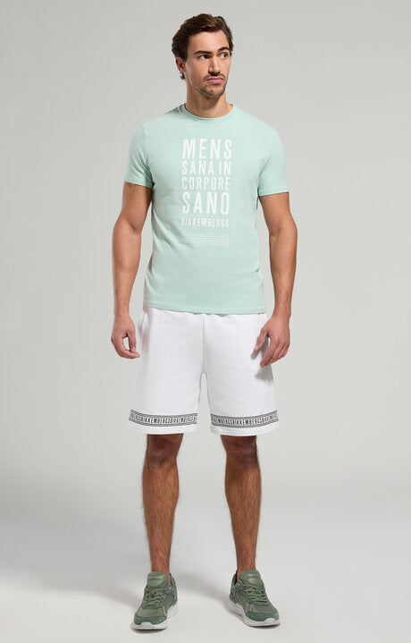 Spatarella Bermuda uomo in felpa stretch bianco bmf0119-1000 Hotsell