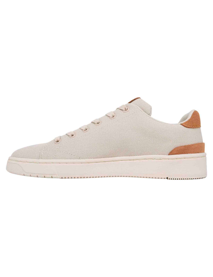 Spatarella Sneakers uomo in tessuto beige Saldi Di Fabbrica