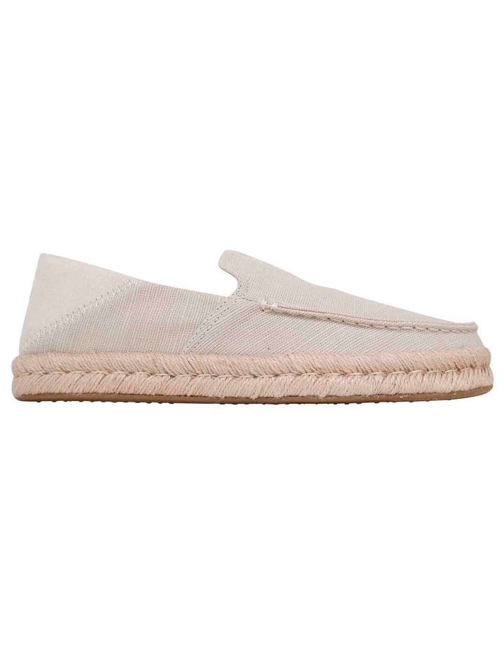 Spatarella Espadrillas uomo in tela beige con suola in corda I Più Venduti