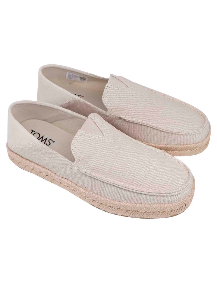 Spatarella Espadrillas uomo in tela beige con suola in corda I Più Venduti