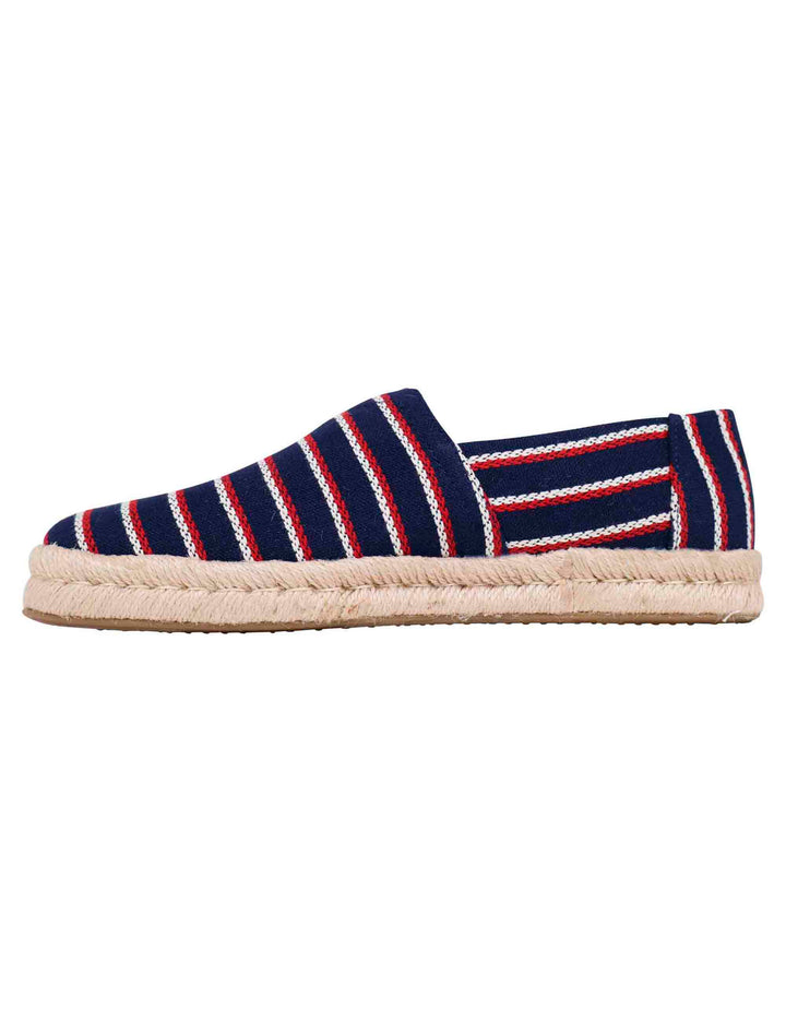 Spatarella Espadrillas uomo in tela blu con suola in corda Vendite Flash