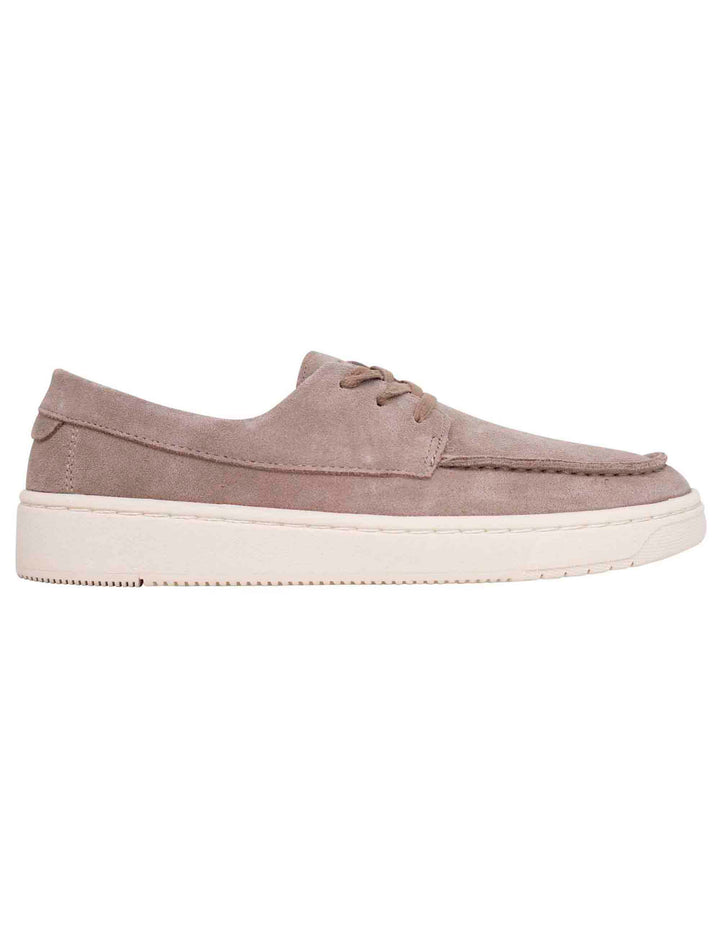 Spatarella Stringate uomo in camoscio taupe con suola in gomma Negozio