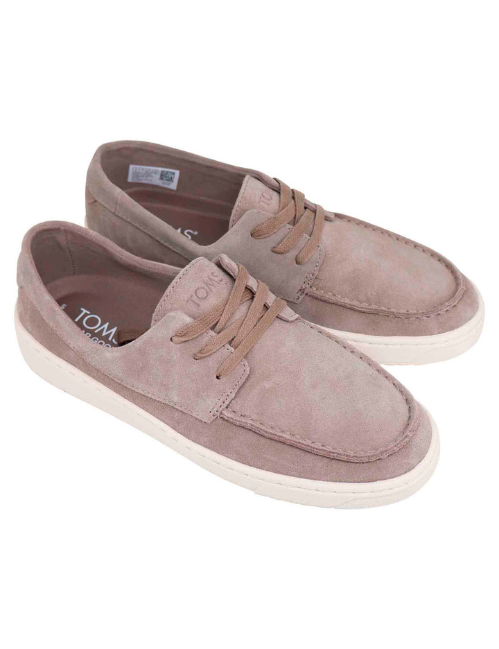 Spatarella Stringate uomo in camoscio taupe con suola in gomma Negozio