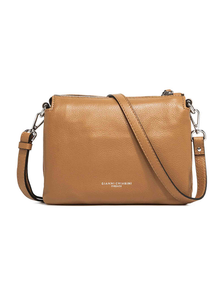 Spatarella Borse donna pochette Three in pelle naturale con tracolla removibile in tono Moda