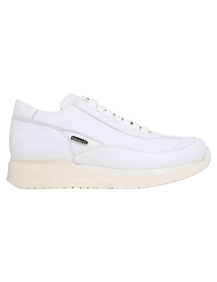 Spatarella Sneakers donna in pelle laminata bianca Negozi Online