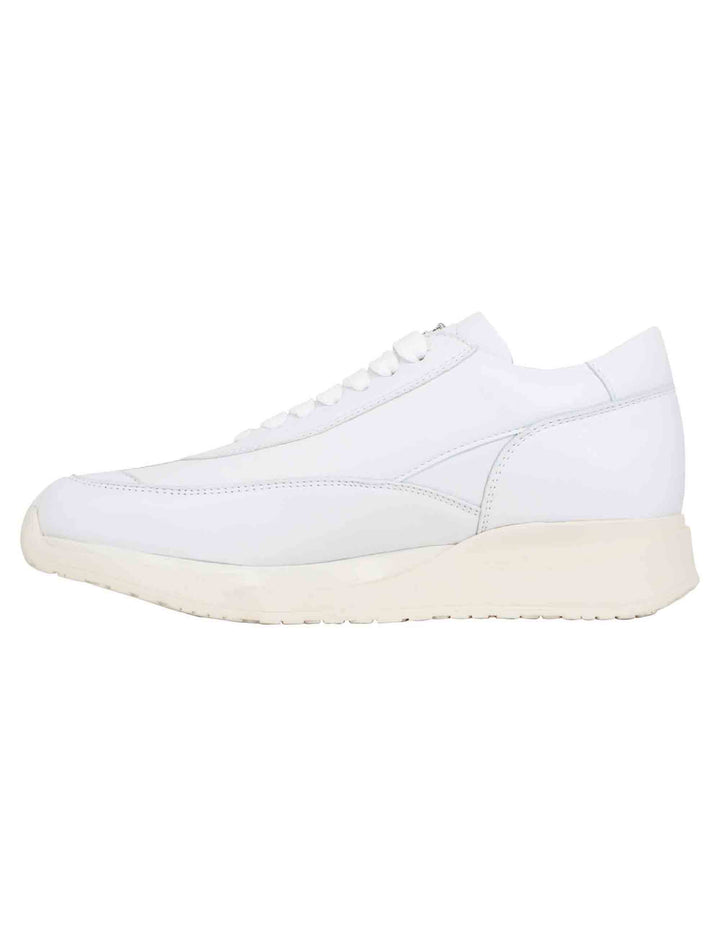 Spatarella Sneakers donna in pelle laminata bianca Negozi Online