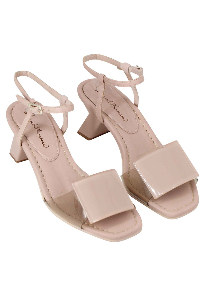 Spatarella Sandali donna in pelle nude con accessorio in tinta Offerte